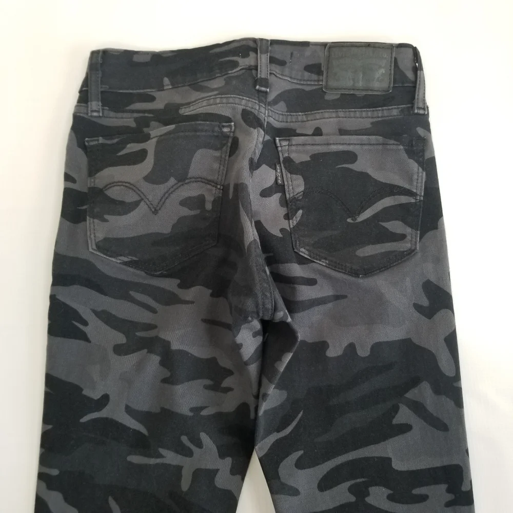 Levi's 711 Skinny Jeans Camo Size 24 - Picture 6 of 6